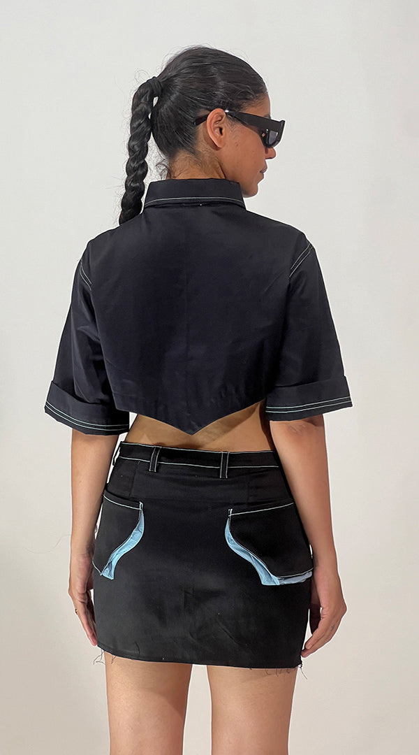 lahar skirt black