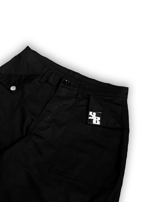 Unisex MISPLACED CARGO PANTS IN BLACK