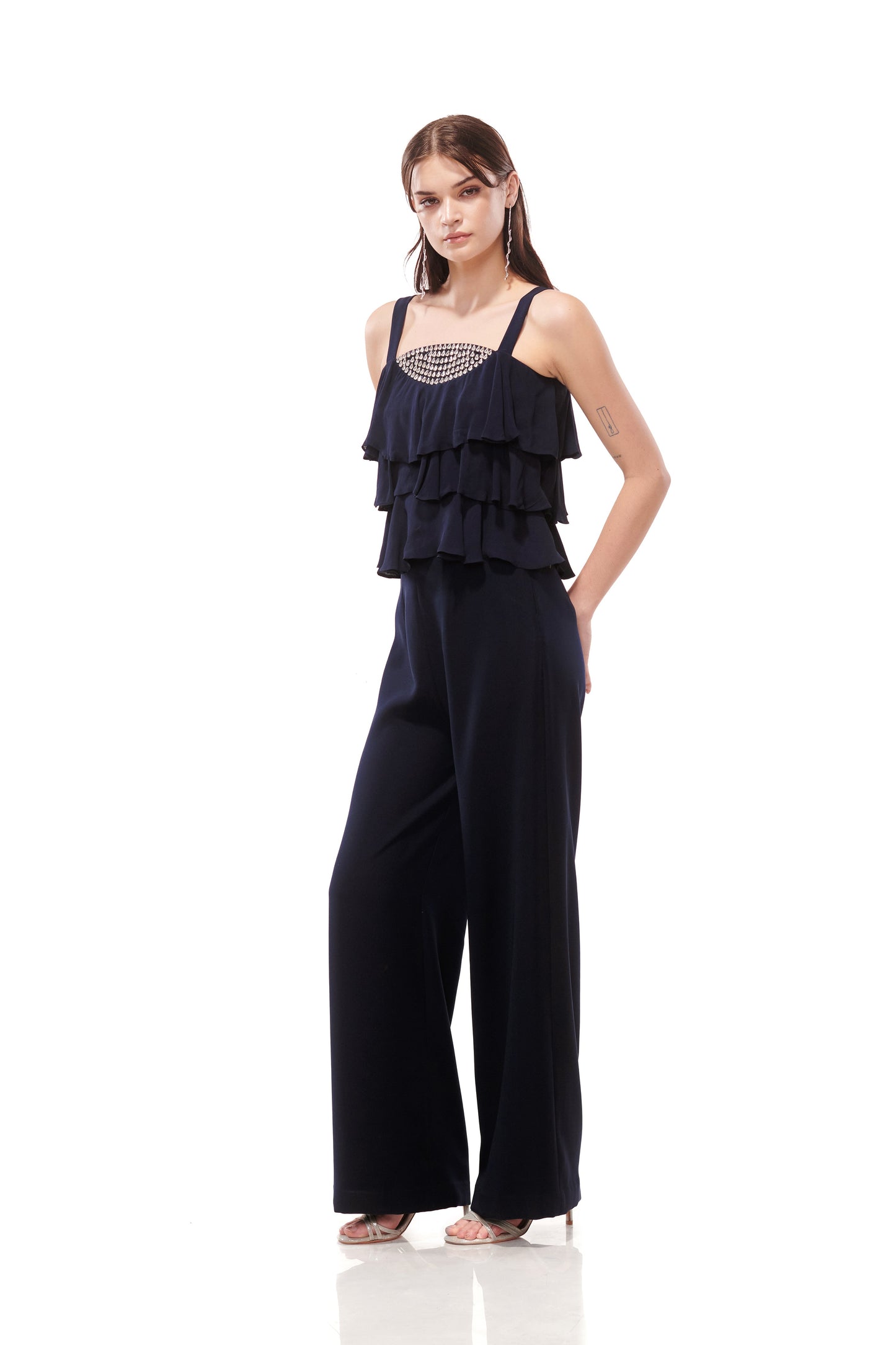 Marina Sleeveless Frill Top