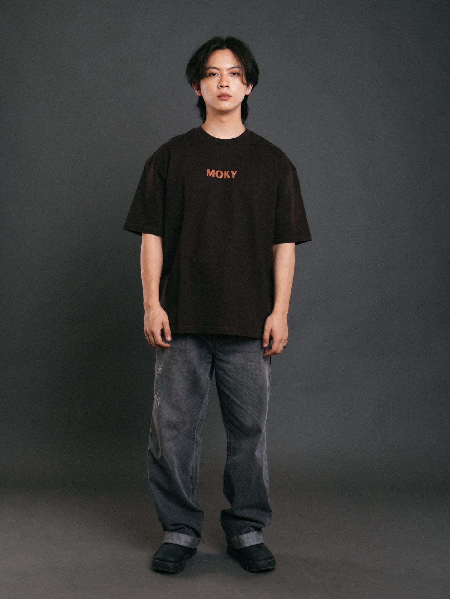 Unisex Lion Designed Brown T-shirt