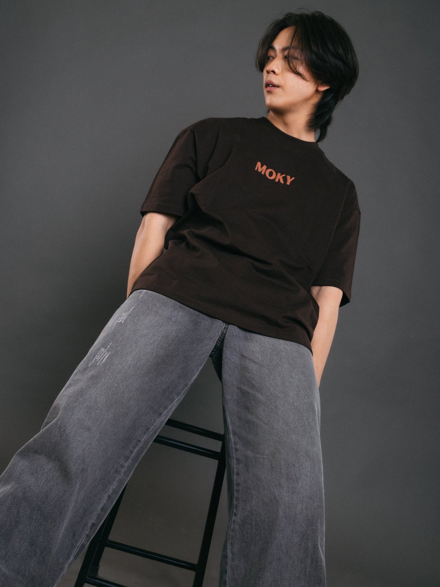 Unisex Lion Designed Brown T-shirt