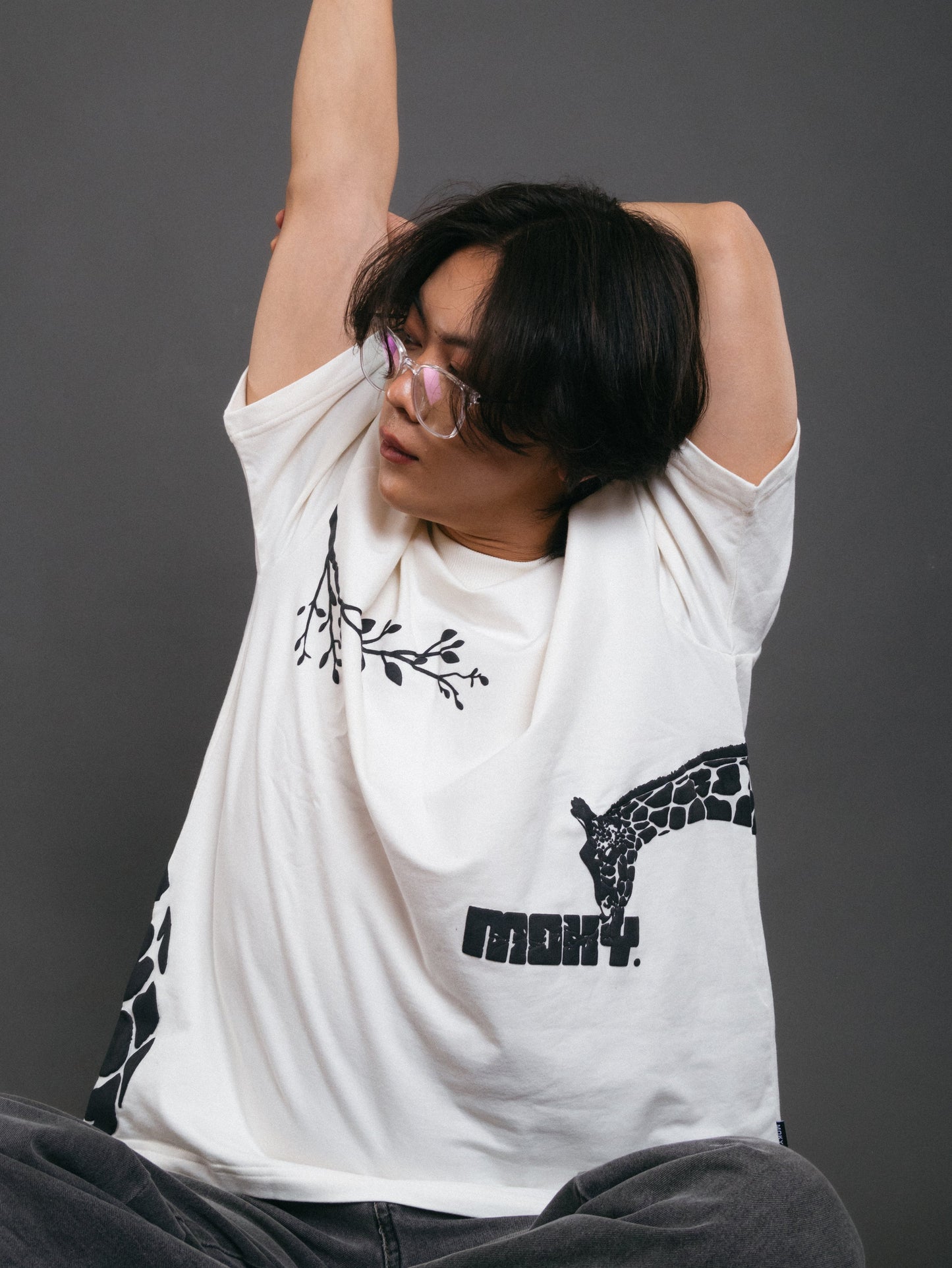 Unisex Giraffe off-white T-shirt
