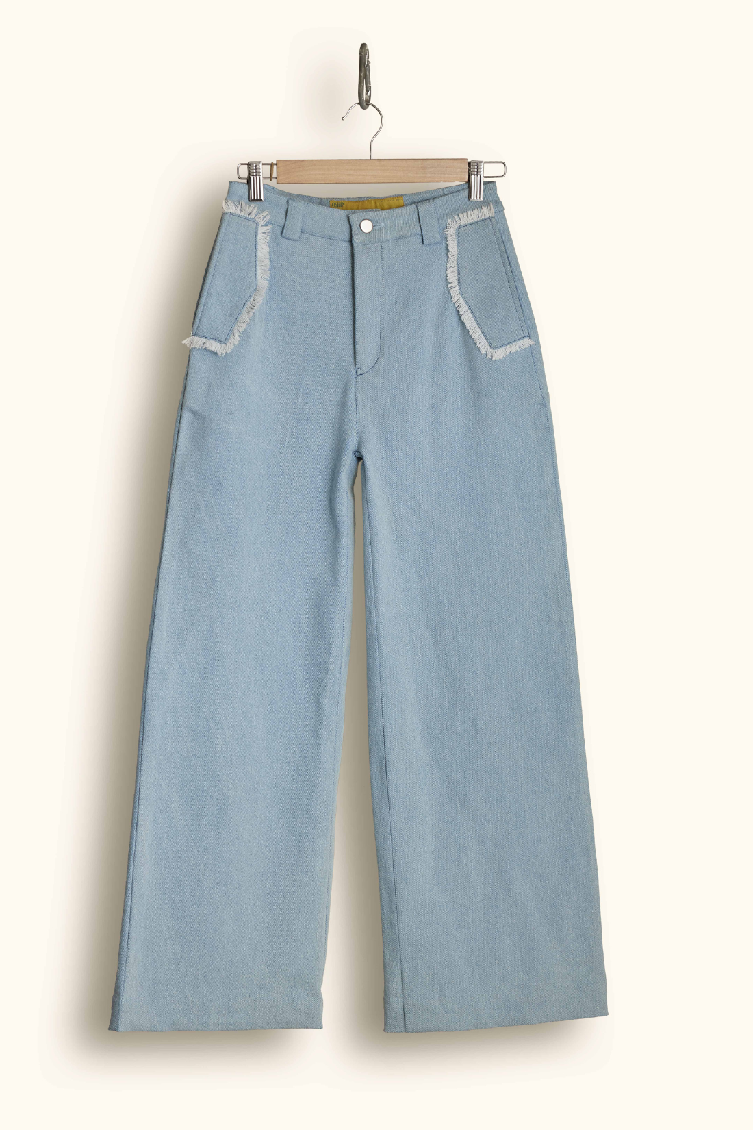 FRINGED POCKET PANTS