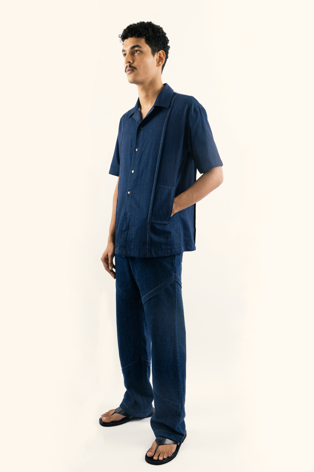 FACTORY DEAD-STOCK STATEMENT DENIM PANTS