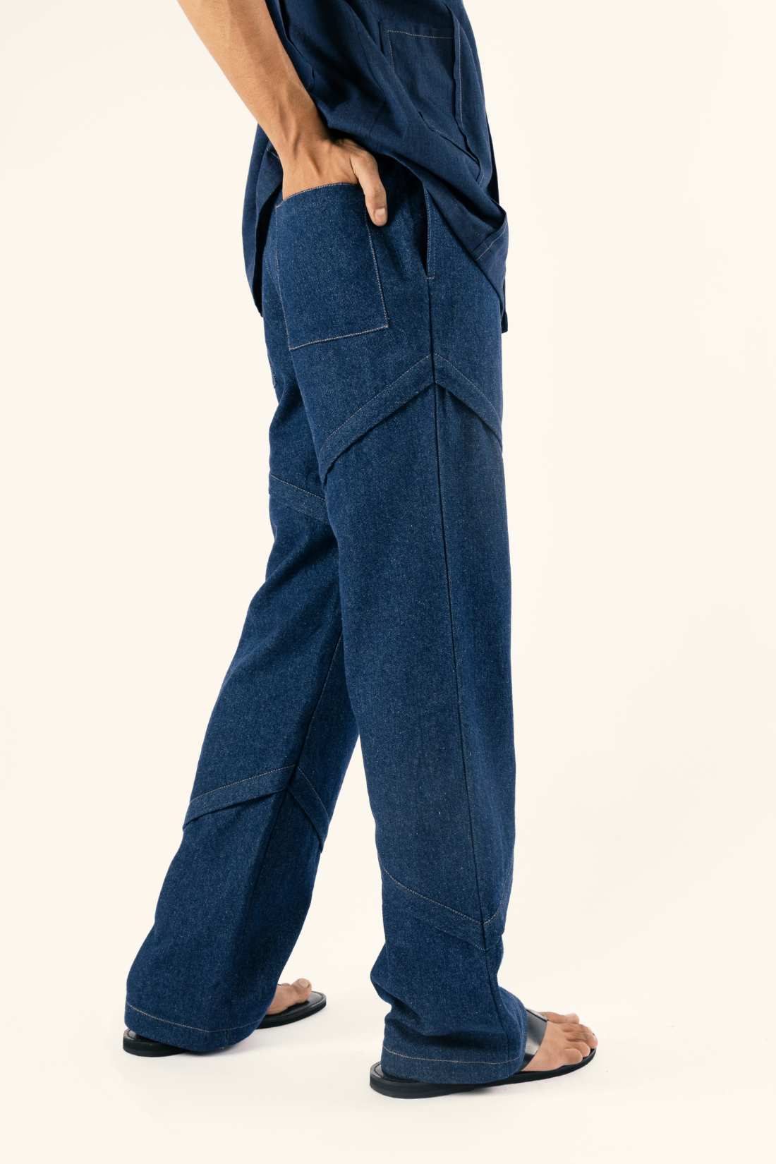 FACTORY DEAD-STOCK STATEMENT DENIM PANTS