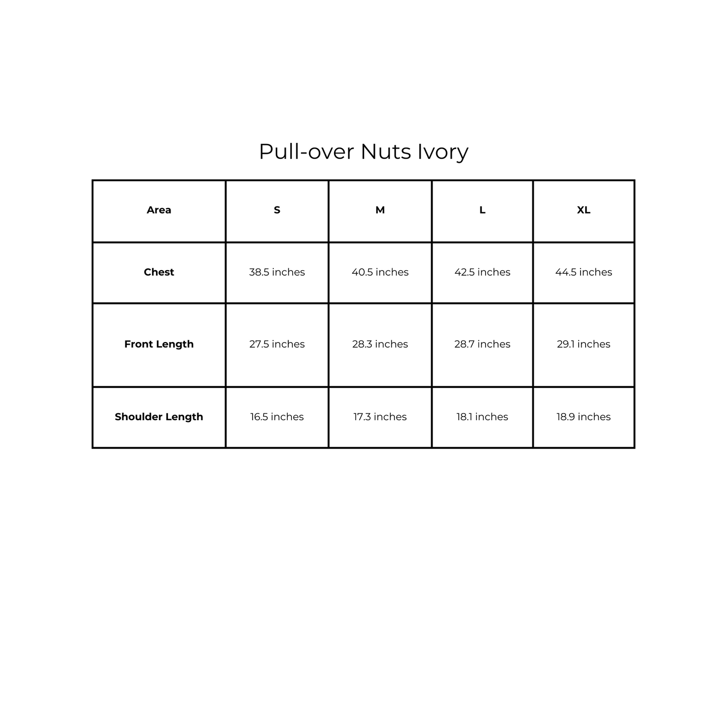 Unisex Pull-over Nuts