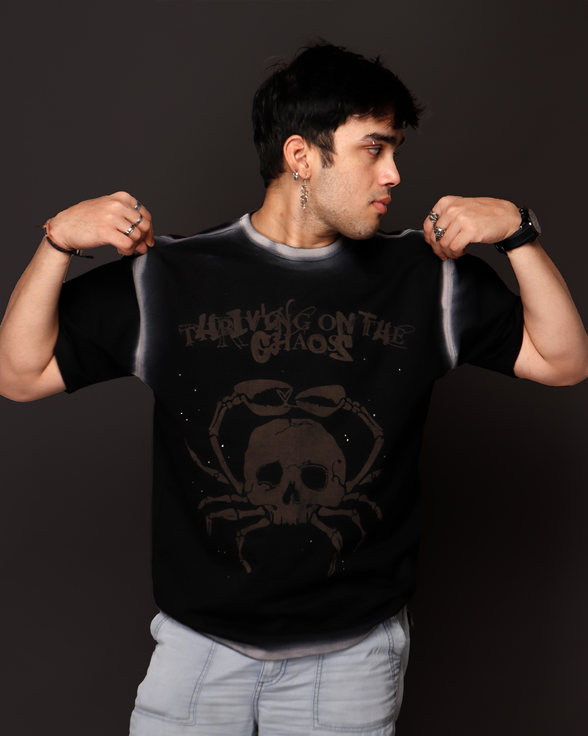 Unisex CHAOS TEE - ASH