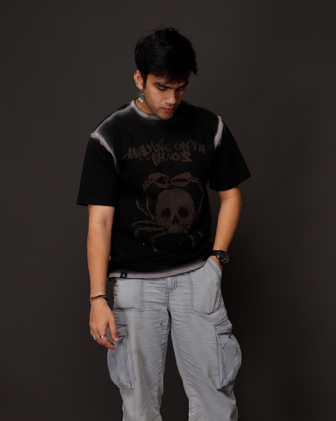 Unisex CHAOS TEE - ASH