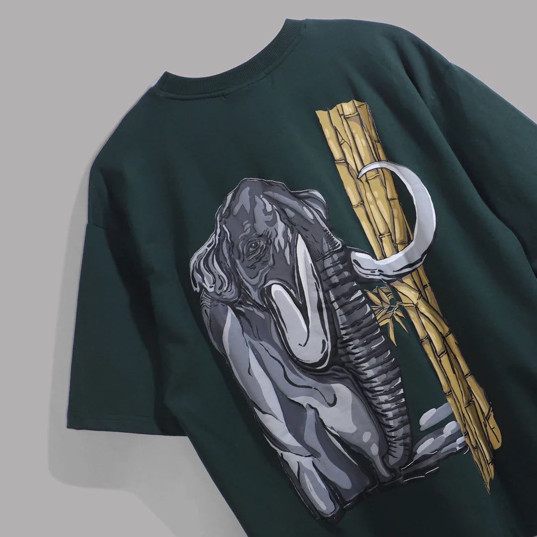 "MAMMOTH" Bottle Green Tee.