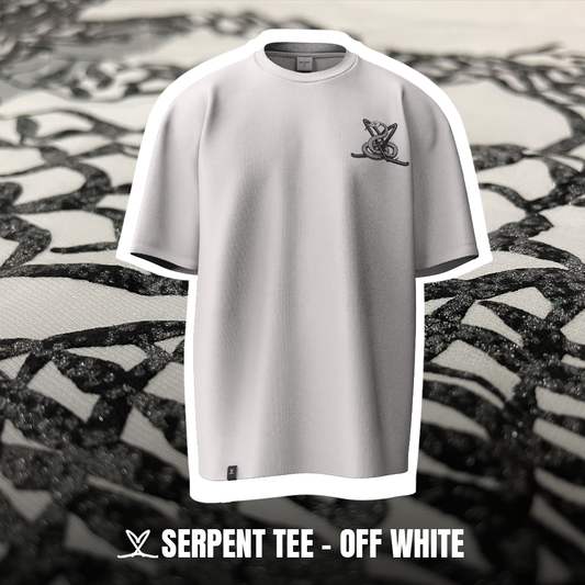 Unisex SERPENT TEE - OFF WHITE
