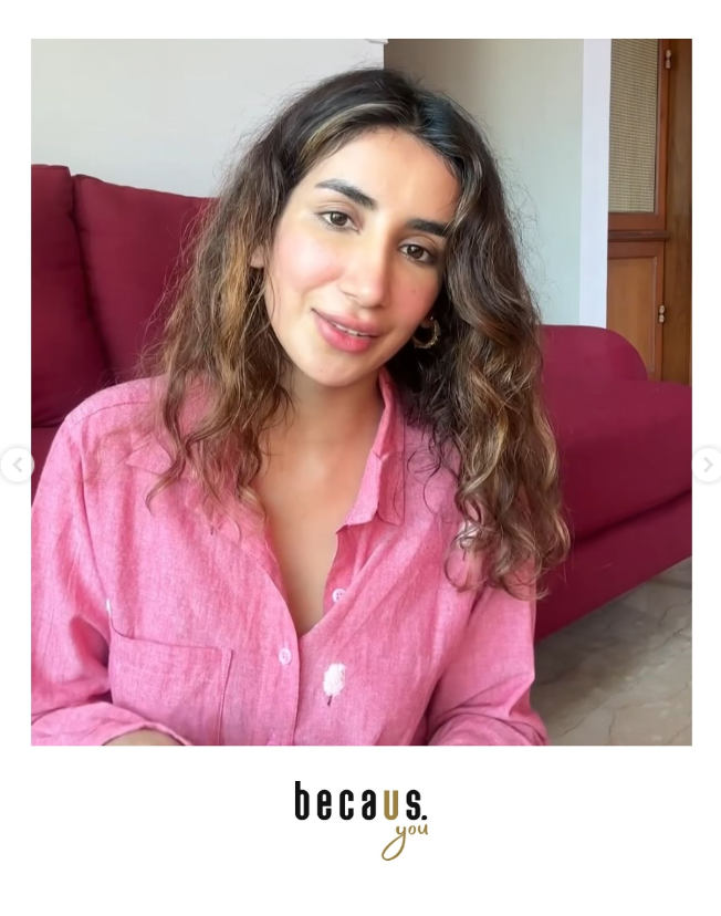 Parul Gulati in Unisex Cotton Candy Shirt