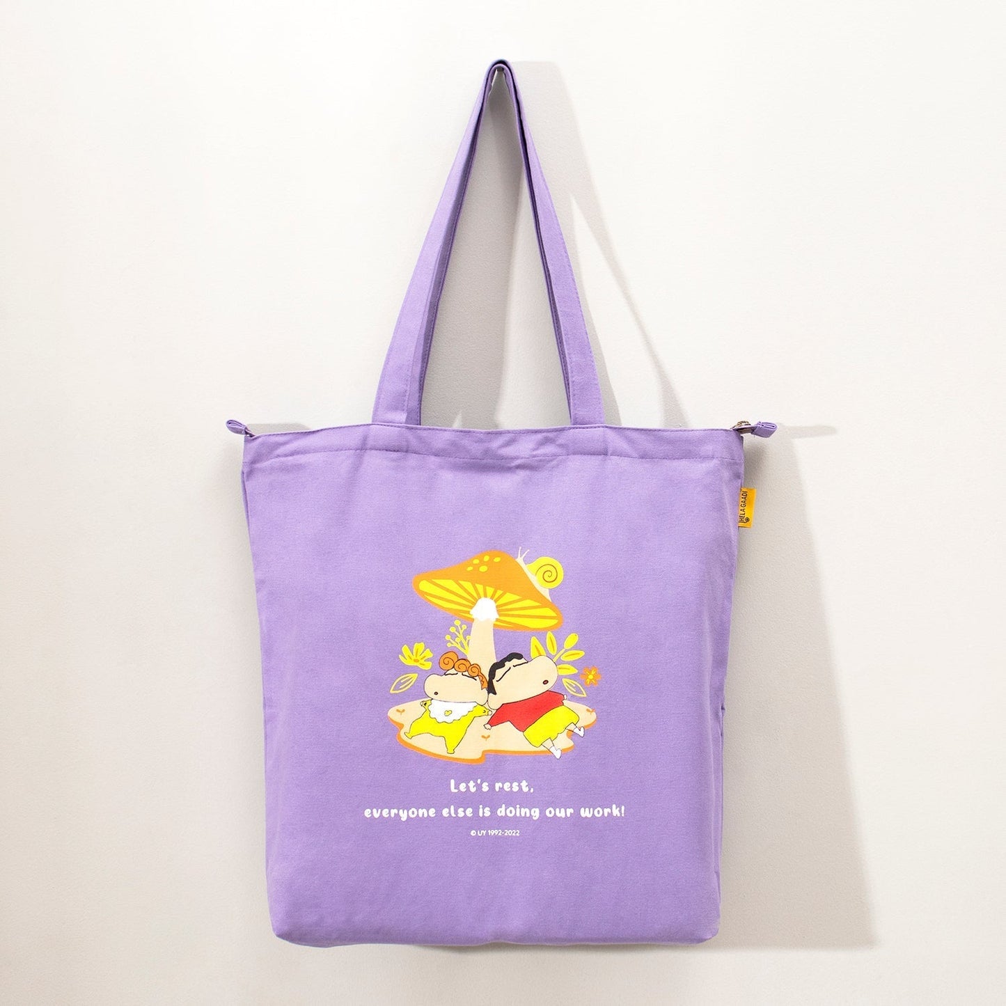 Shinchan: Let's rest Zipper Tote Bag