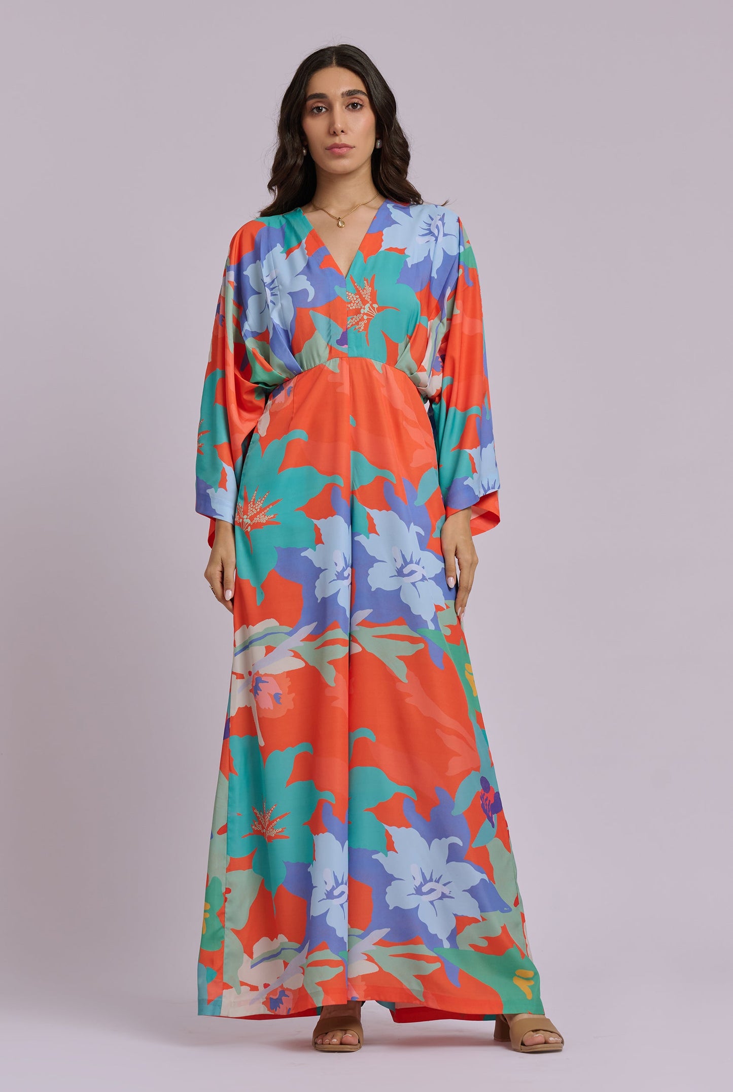 Solana Multi Color Flowy Jumpsuit