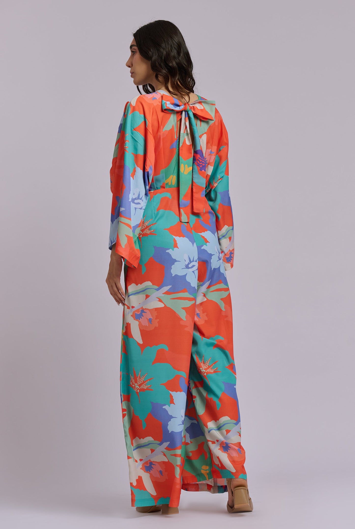 Solana Multi Color Flowy Jumpsuit