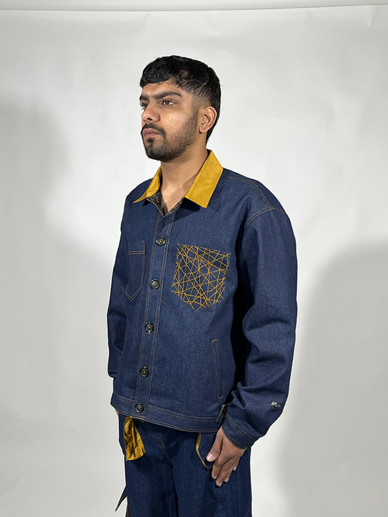 MAYAJAAL BLUE DENIM JACKET