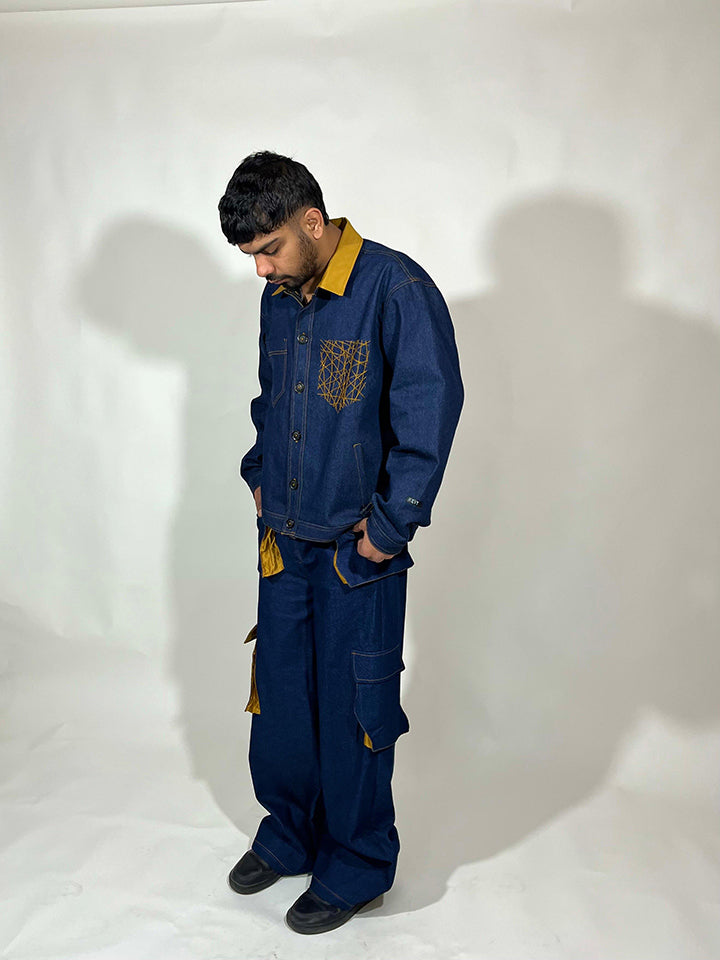MAYAJAAL BLUE DENIM JACKET