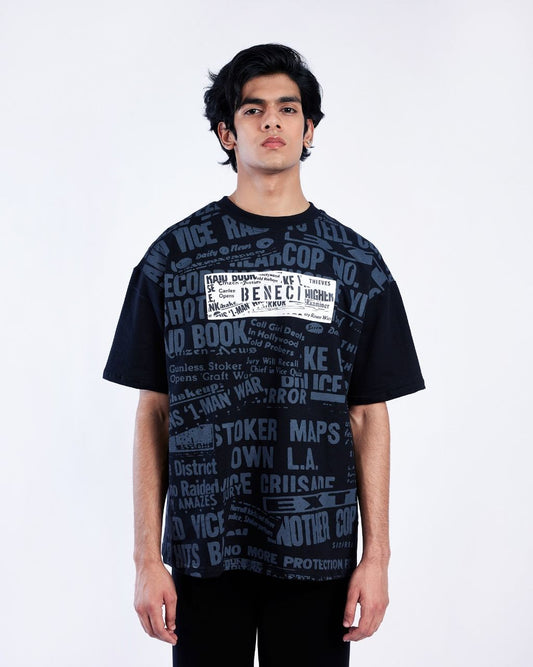 MAGAZINE PRINT T-SHIRT