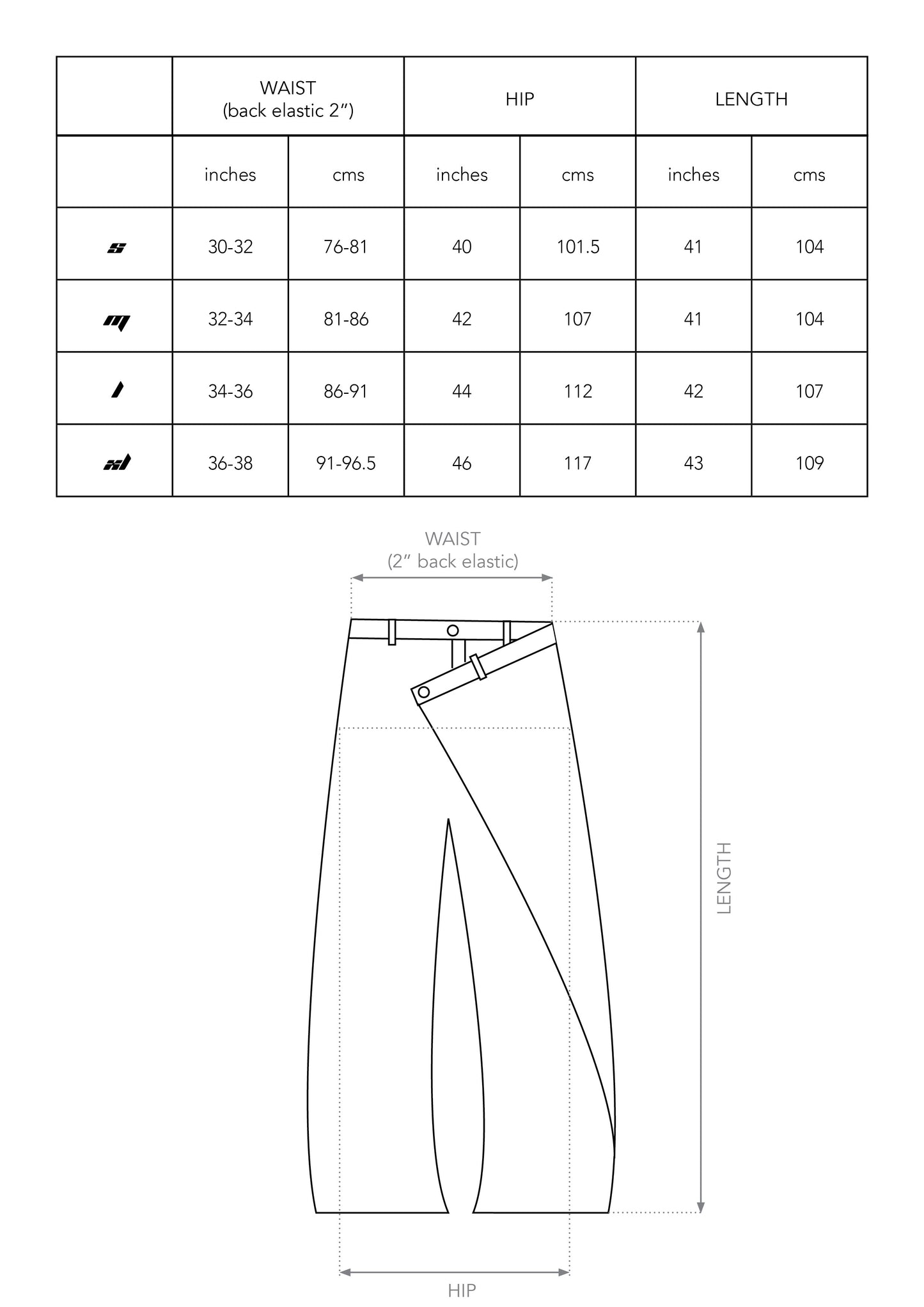 Unisex FLAP TROUSERS