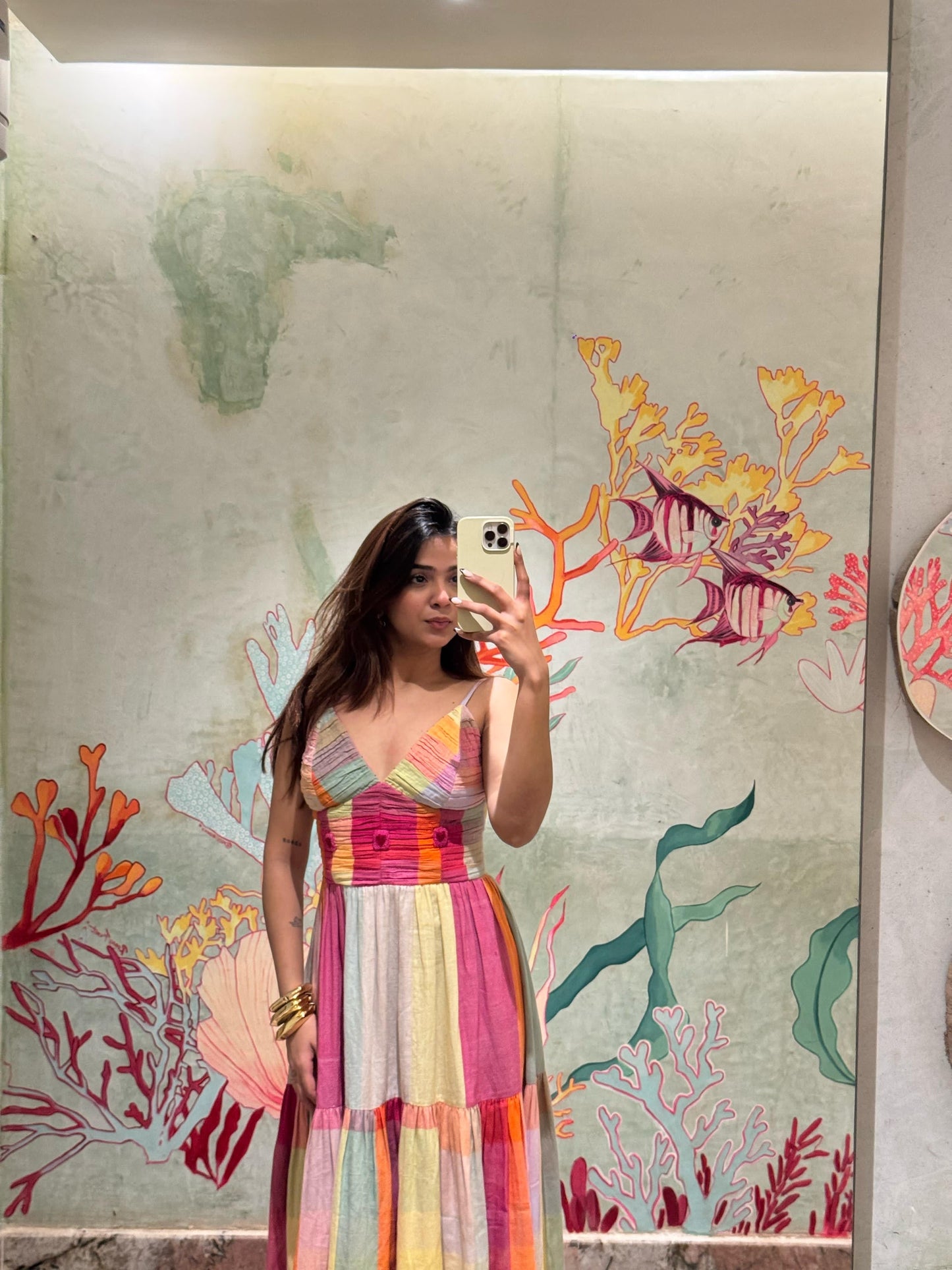 Rebel kid in Spring fling maxi