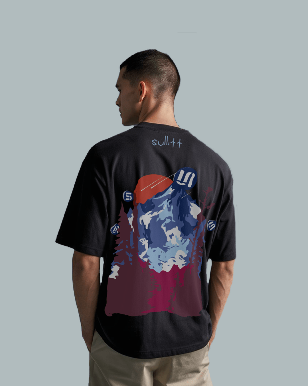 BLACK MOUNTAIN OVERSIZED T - SHIRT - SULLITT