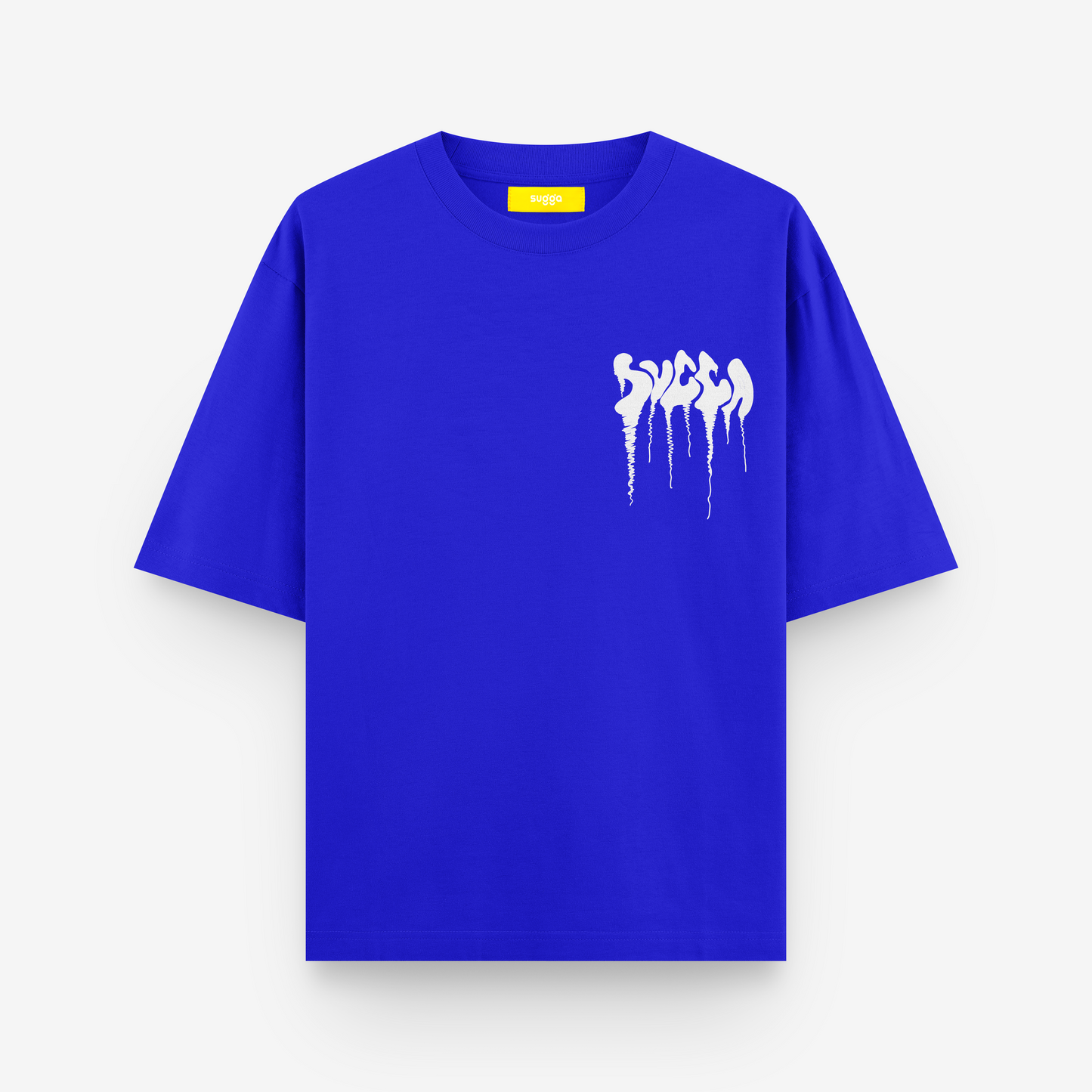 Fake Patch Tshirt in Royal Blue