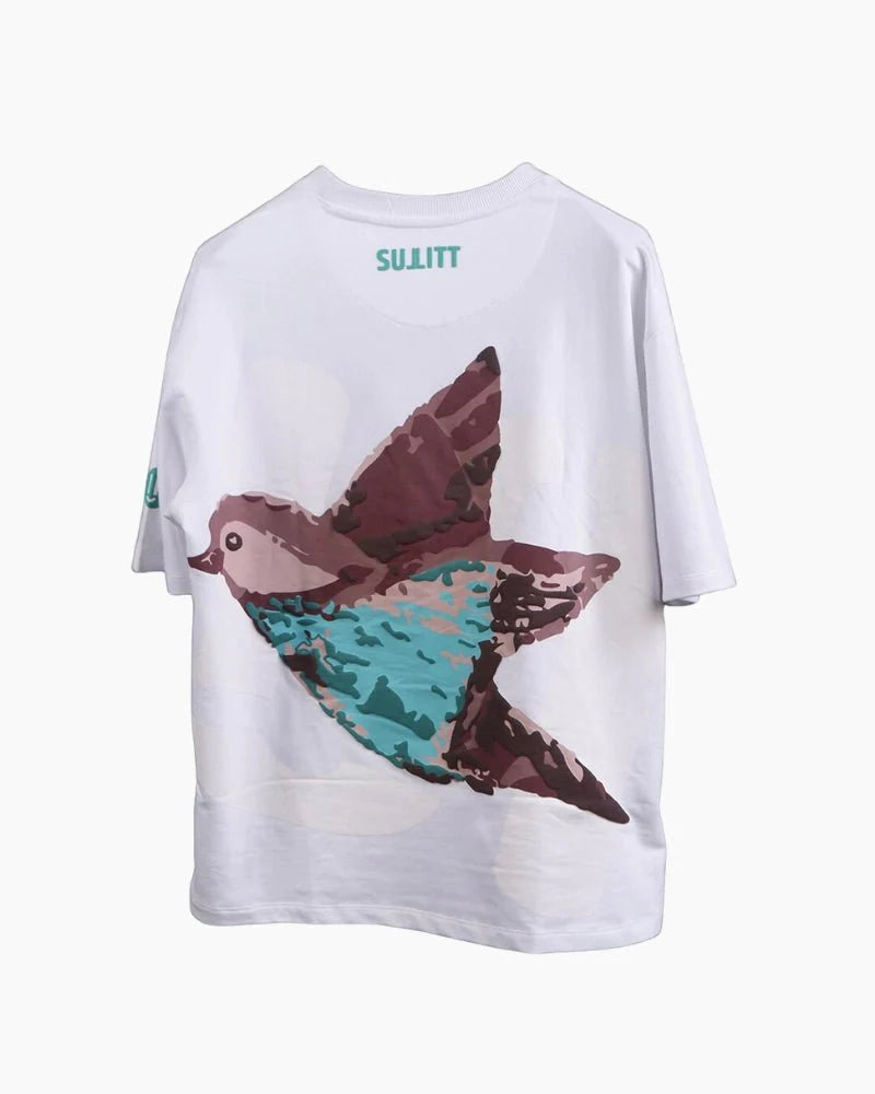 FEATHERED FRIEND OVERSIZED T - SHIRT - SULLITT