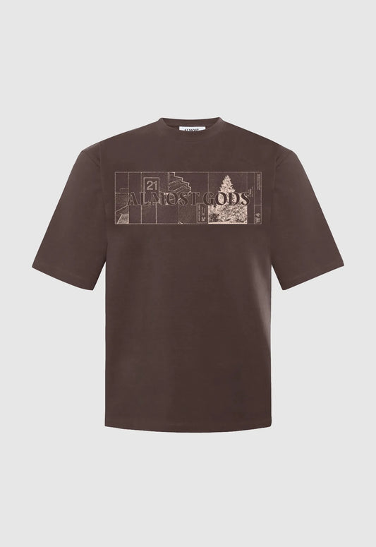 System Relaxed Tee in Brown
