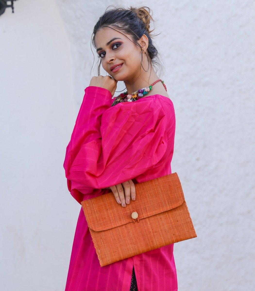 Hot Pink Lawn Pakistani Kurta - Outro Studio
