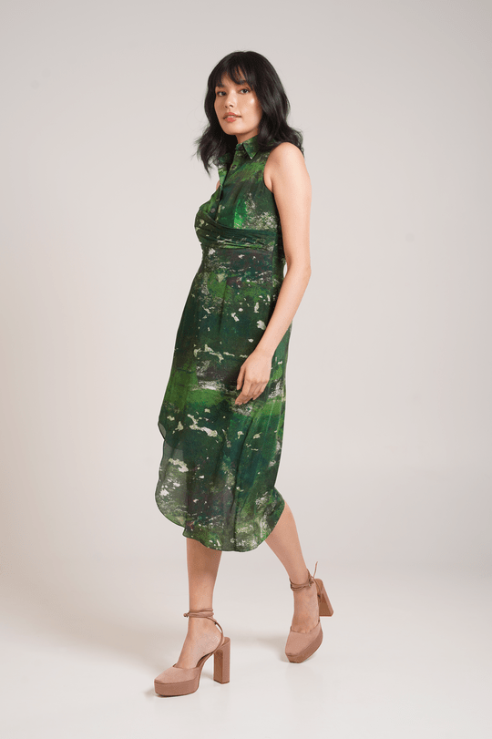 Sage Shirt Dress - Outro Studio