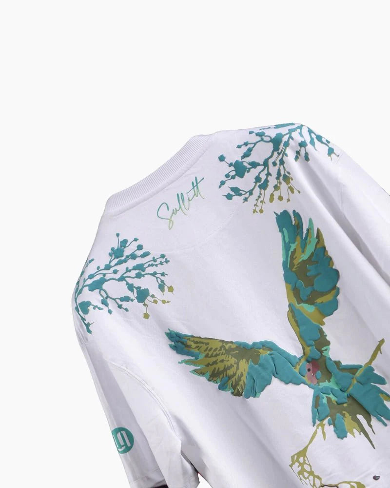 VIVIDLY PARROT OVRSIZED T - SHIRT - SULLITT