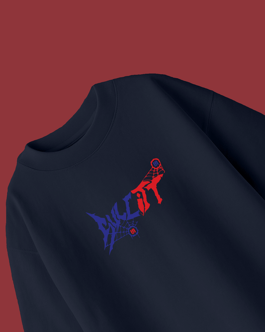 WEBBED UP NAVY BLUE TEE - SULLITT