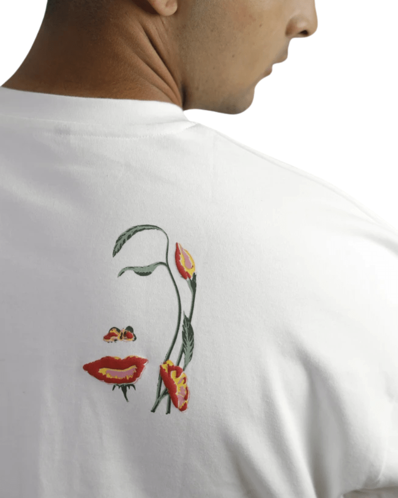 White Flower Face Tshirt - SULLITT