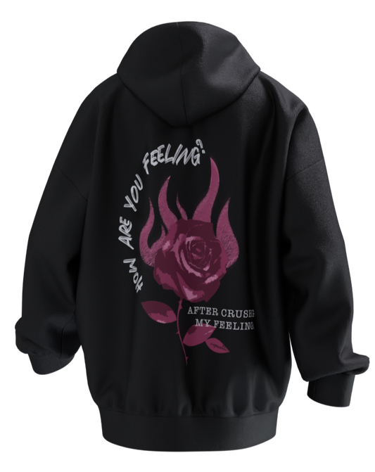 Unisex Crushed Feelings Hoodie - Charcoal