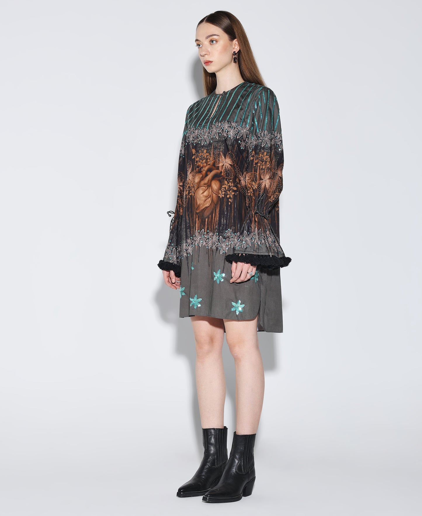 TIMBER HEART Embellished Dress