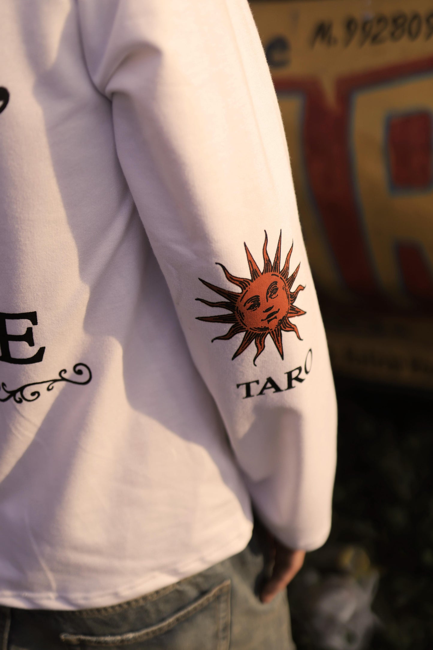 "CULTURE" White Full Sleeve Teeshirt