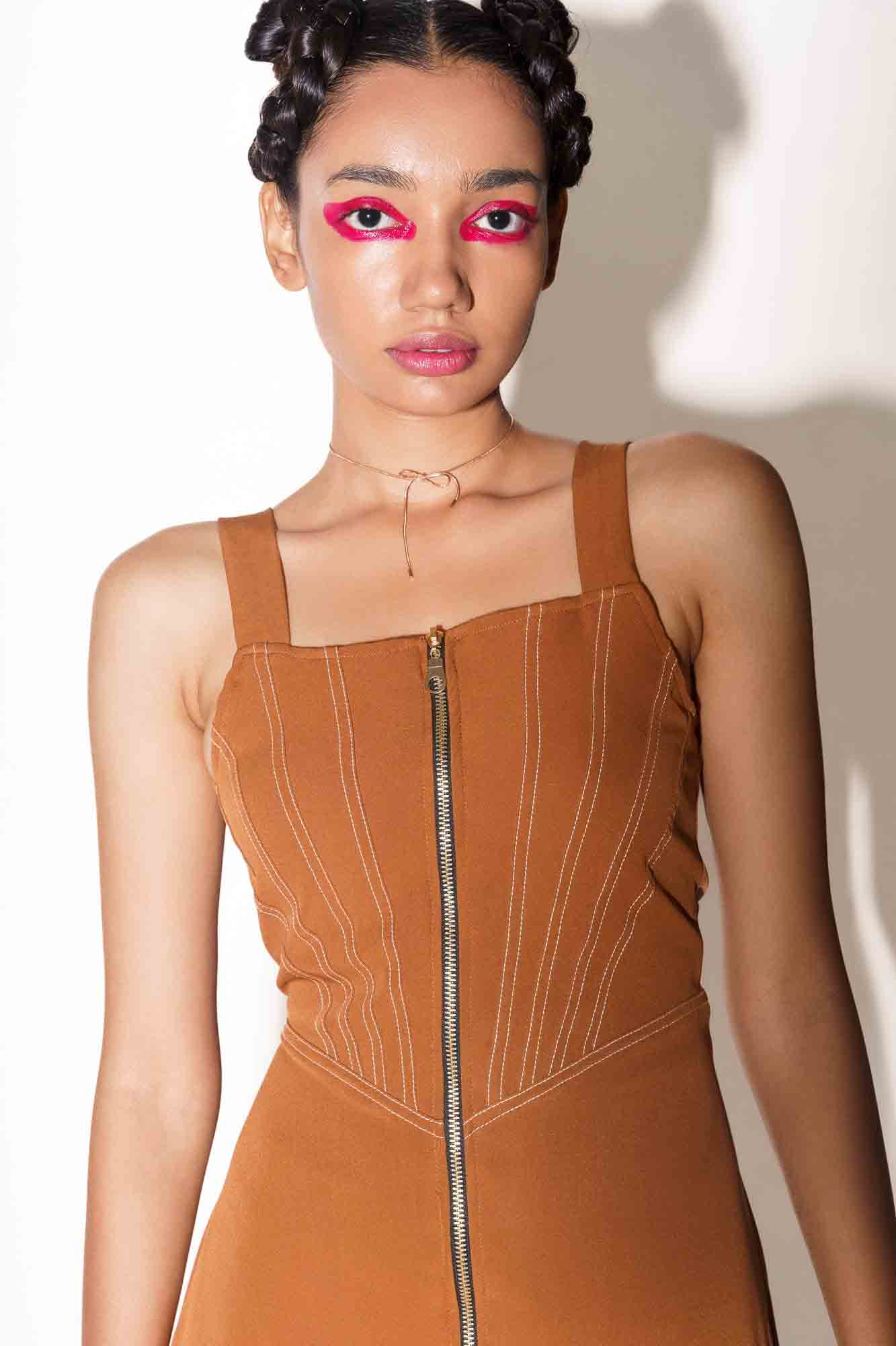 zip front dress