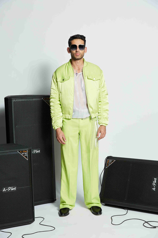 Unisex 'Super Trouper' High-Waisted Pants