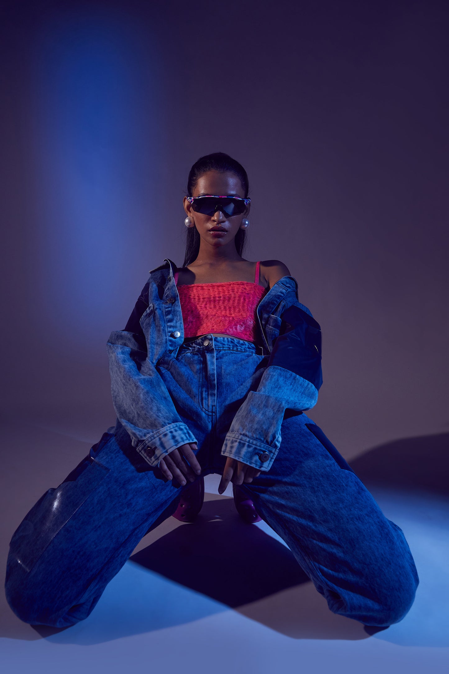 Ocean Denim Crop Jacket Women