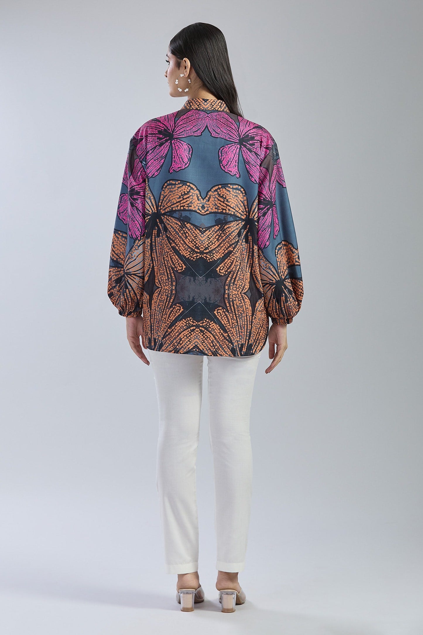 Pearl String Embroidered Shirt