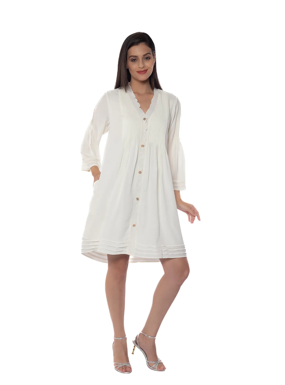 Veronica Pintuck Dress