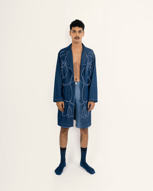 HEX PANELED DUSTER