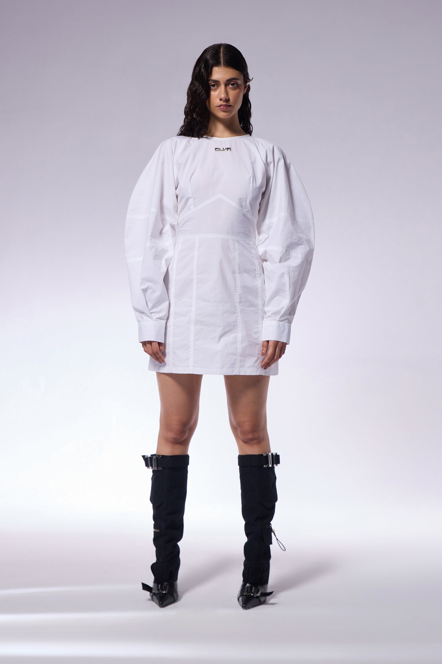 White Poplin Shirt Dress