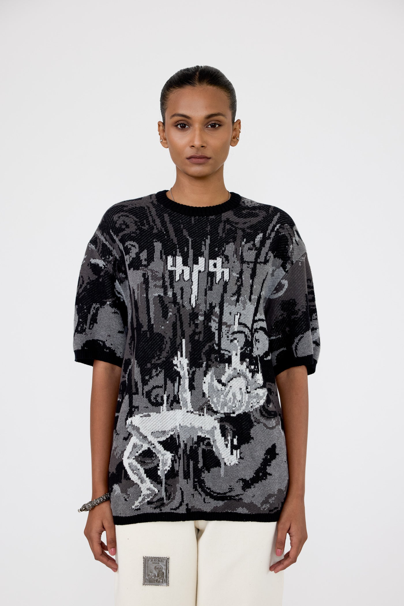 Leap of Faith' jacquard T-shirt