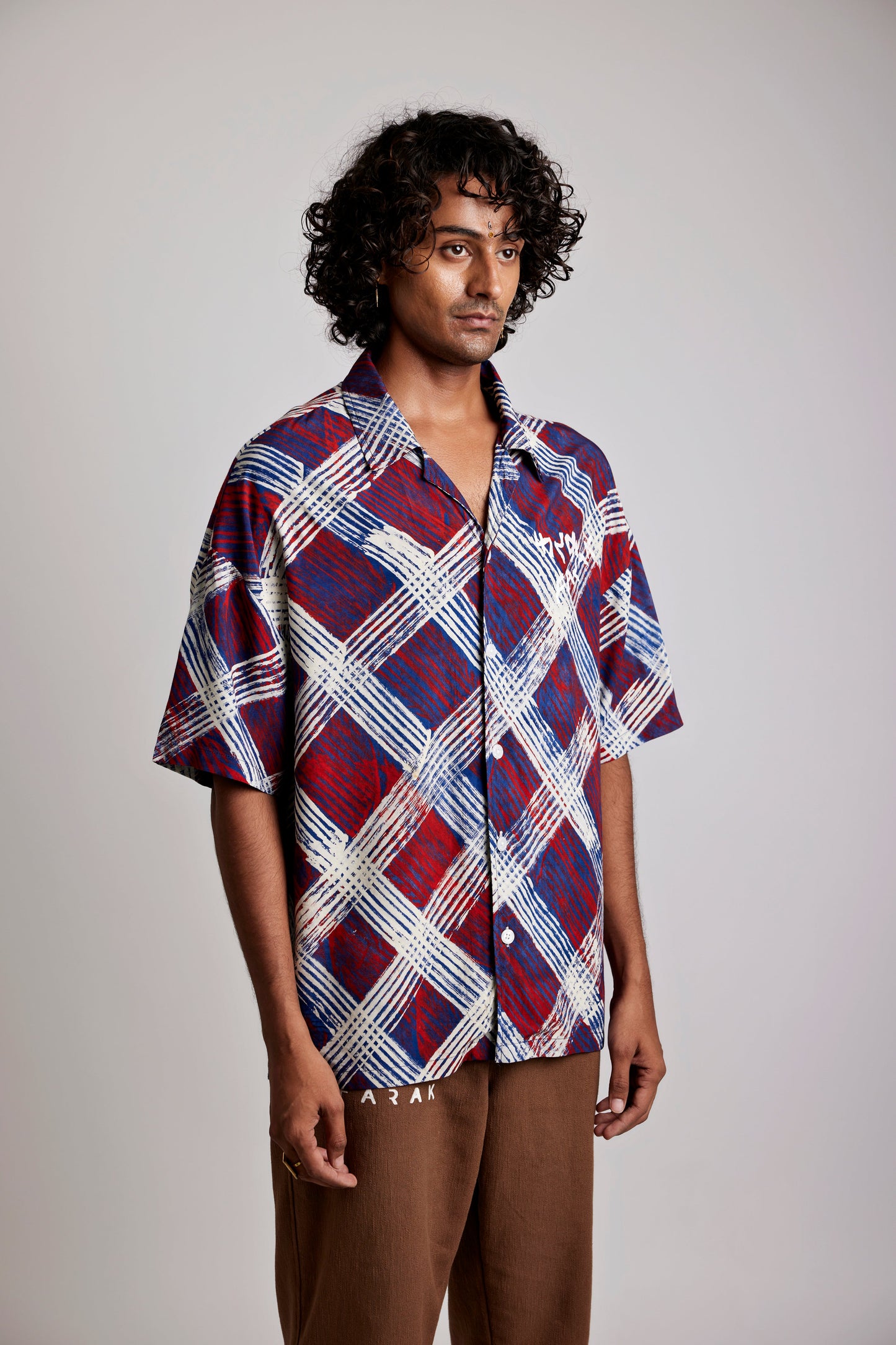 The Criss-cross Bagru - Shirt