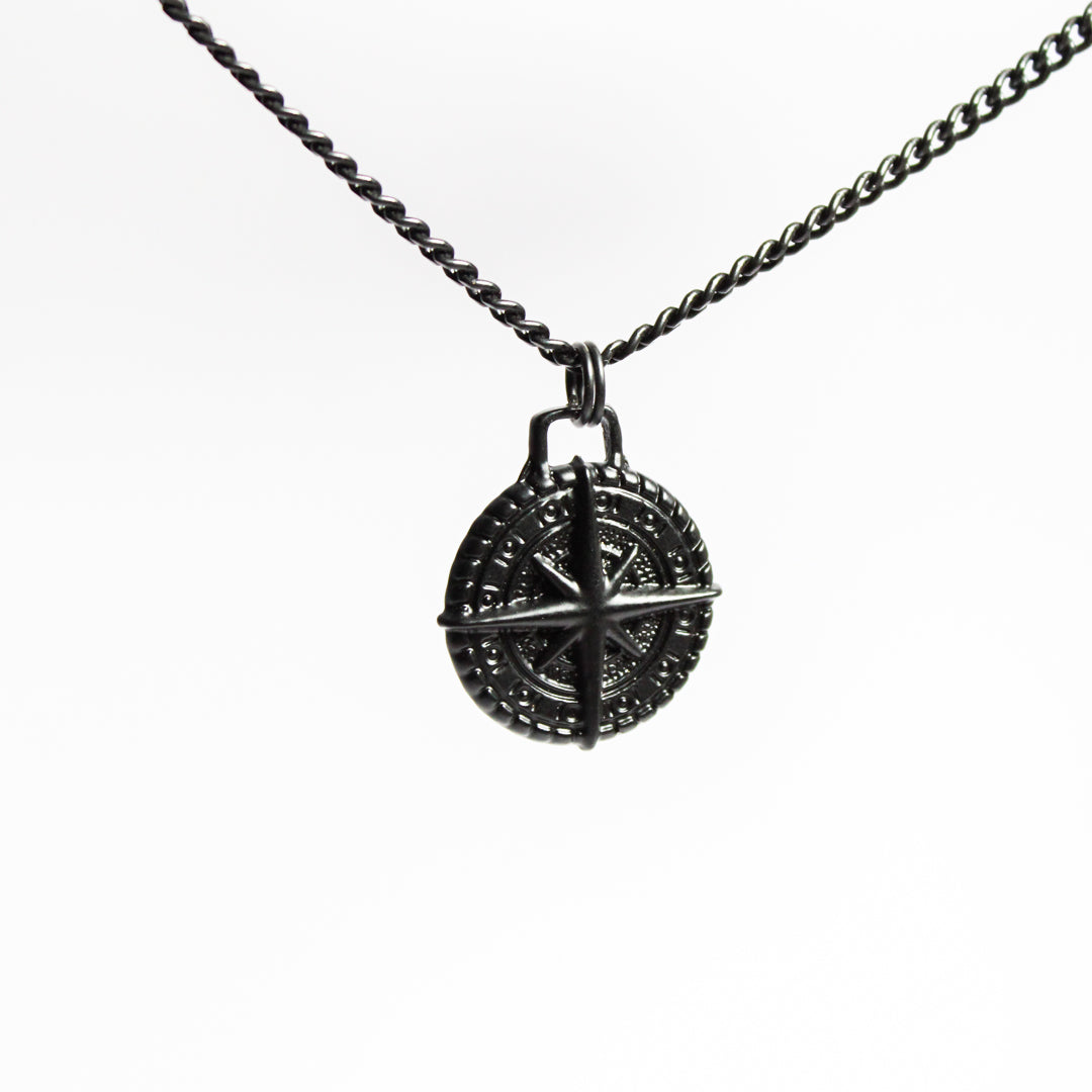Black Compass Necklace