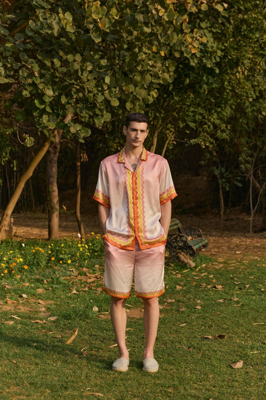 Men's Ombre Printed Co-ord set