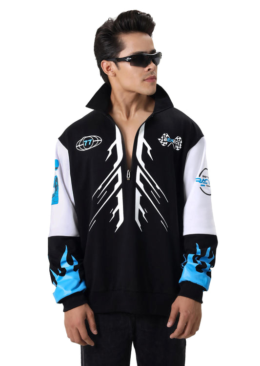 BLACK & BLUE RACING ZIPPER