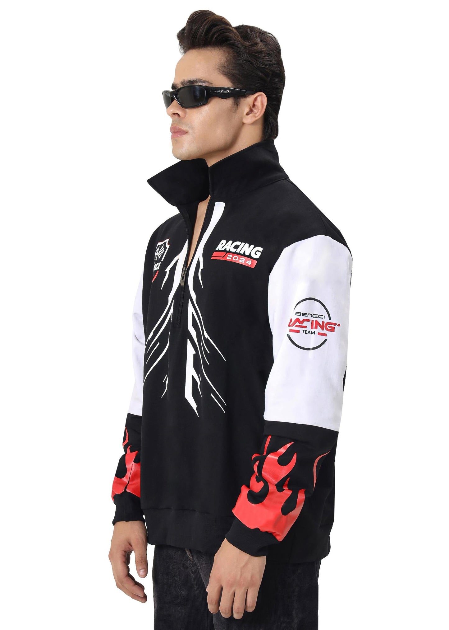 BLACK & RED RACING ZIPPER