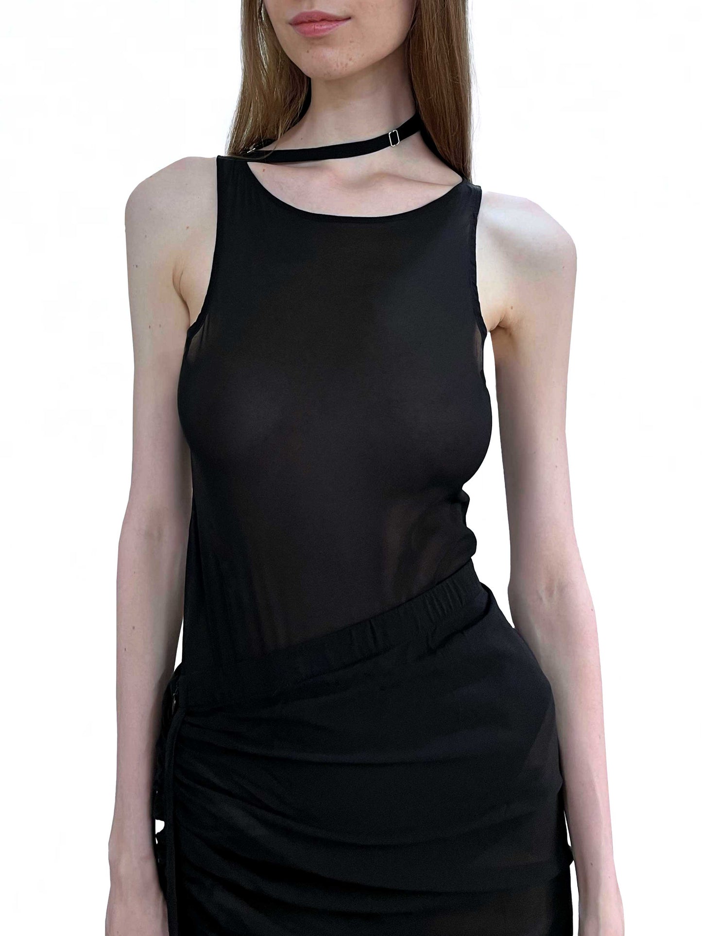 Silk Set- Bodysuit, Drape Skirt and Bralet