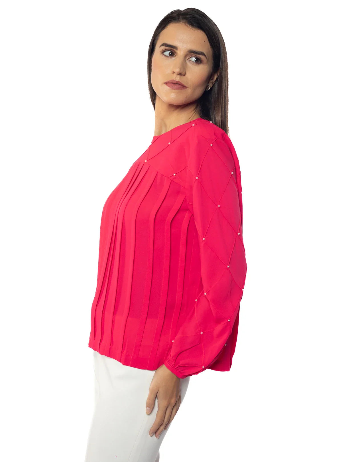 Claire Pearl Detail Top